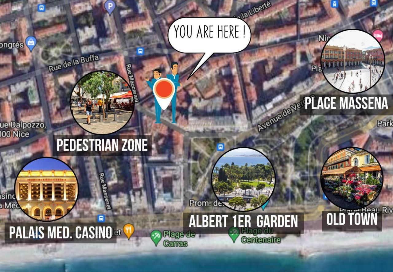 Nestor&Jeeves - Cactus Riviera - Hyper Center - Very Close Sea And Place Massena 니스 외부 사진